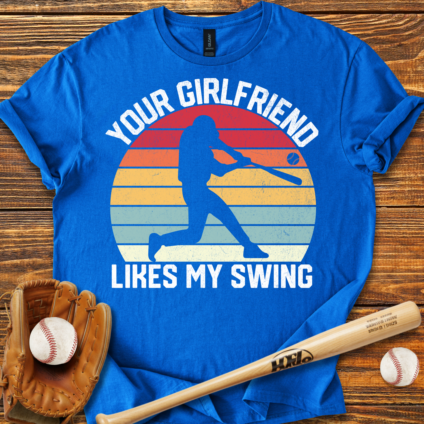 Your Girlfriend Likes My Swing Adult T-Shirt
