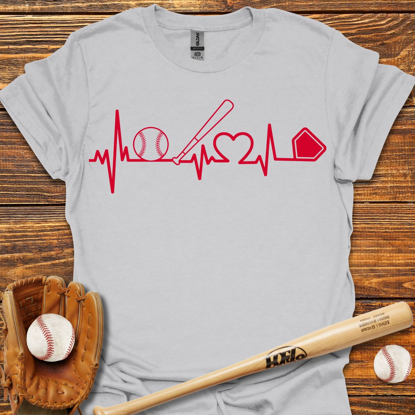 Heartbeat Adult T-Shirt