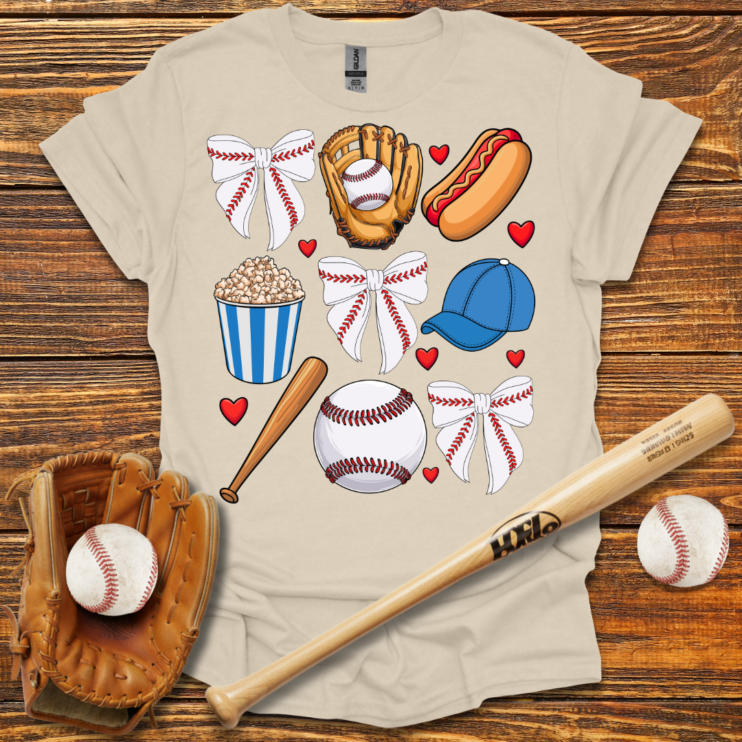 Blue Coquette Bow Tee