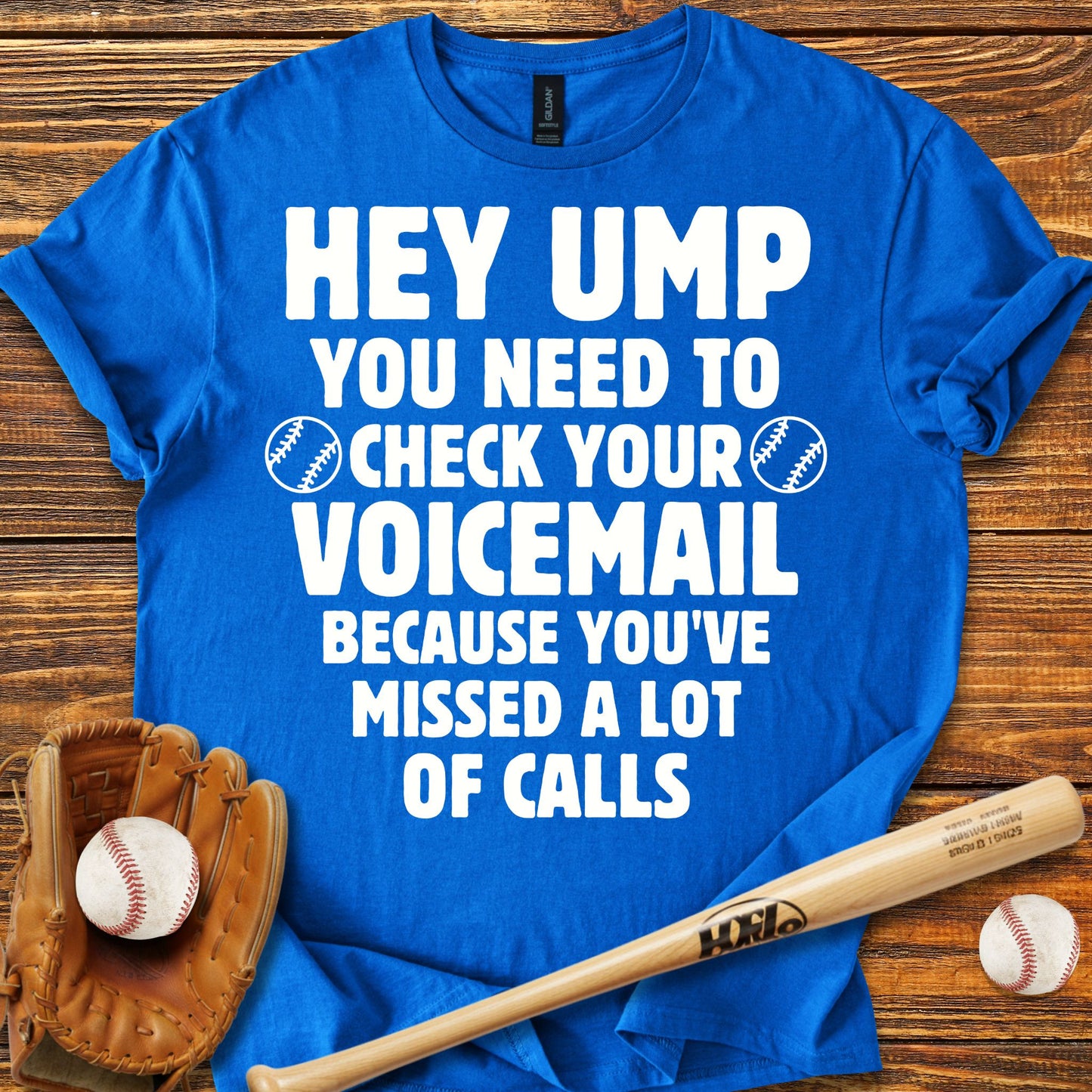 Ump Check Your Voicemail Adult T-Shirt