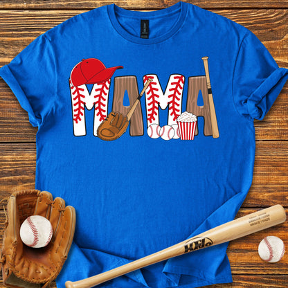 Baseball Mama Adult T-shirt