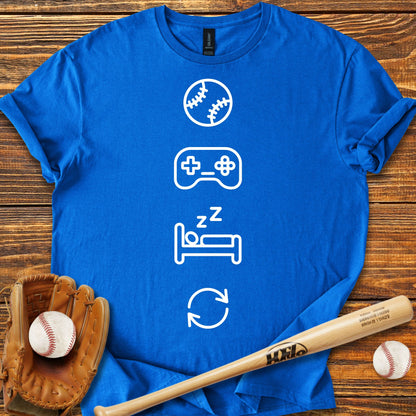 Baseball Gaming Adult T-Shirt