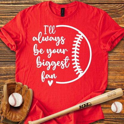 Biggest Fan Baseball Adult T-Shirt