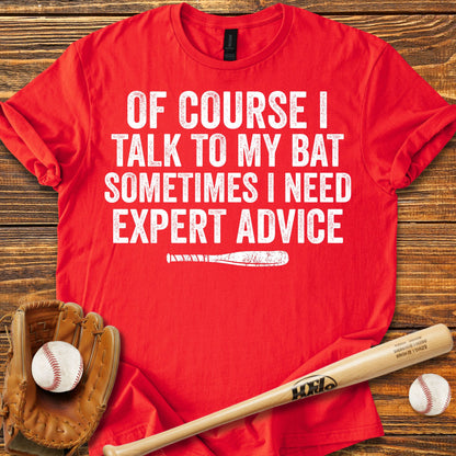 Bat Expert Advice Adult T-Shirt