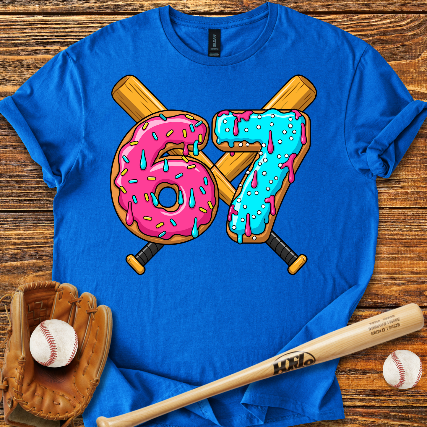 Baseball Drip 67 Adult T-Shirt