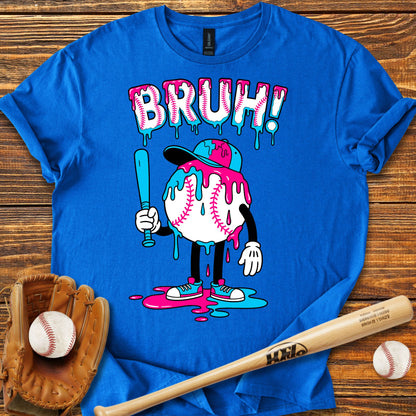 Bruh Baseball Drip Adult T-Shirt