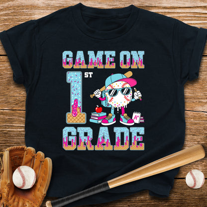 1st Grade Back to School Drip Youth Tee