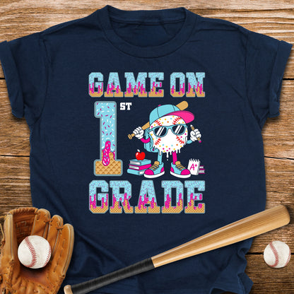 1st Grade Back to School Drip Youth Tee