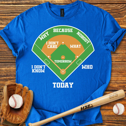 Who's on First Adult T-shirt