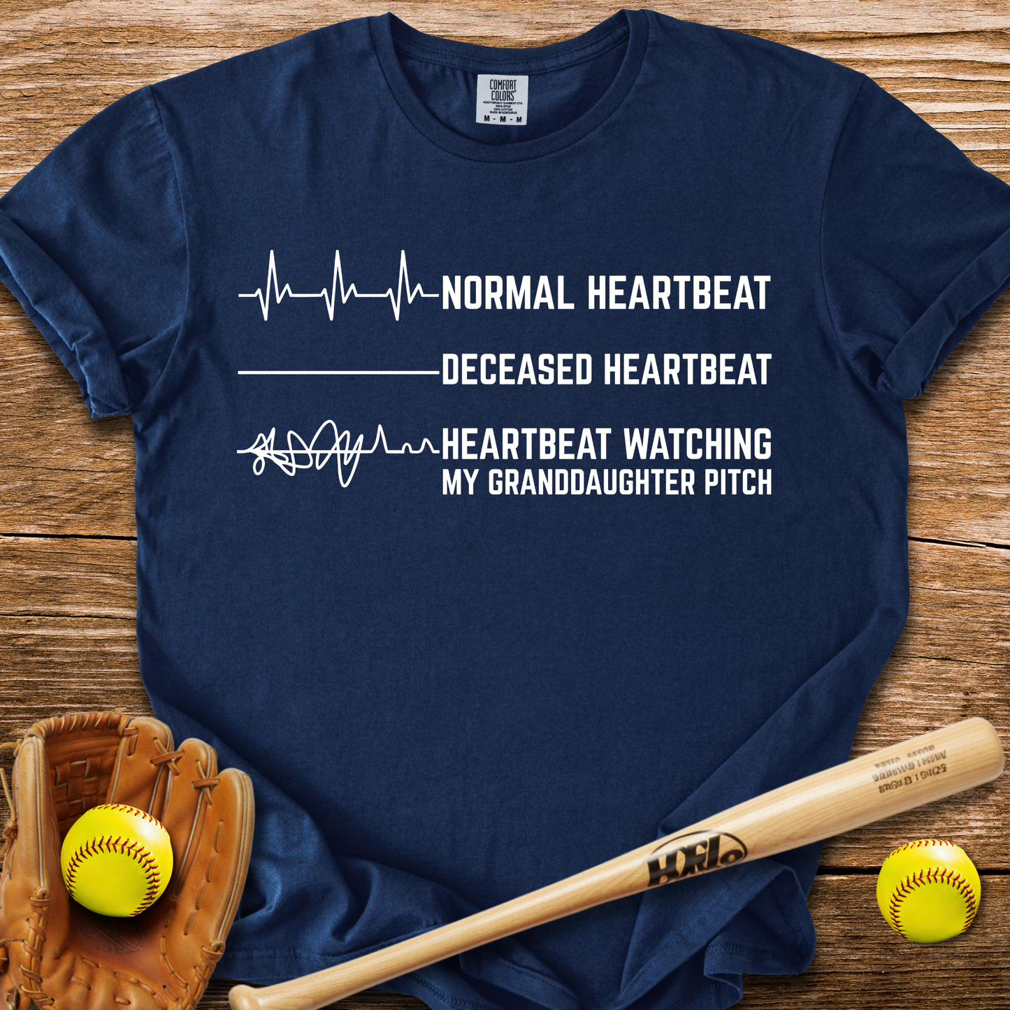 Granddaughter's Pitch Flatlines Me T-Shirt