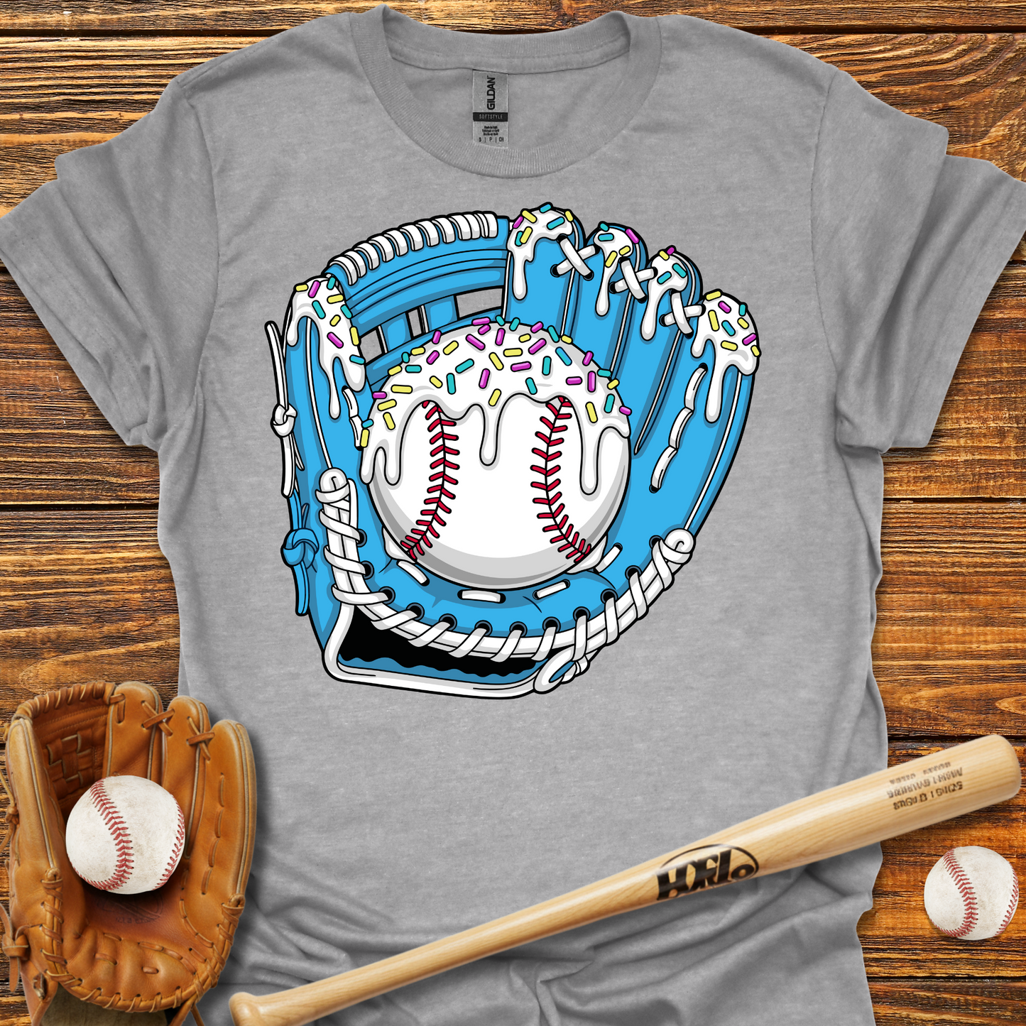 Drip Baseball Glove Tee