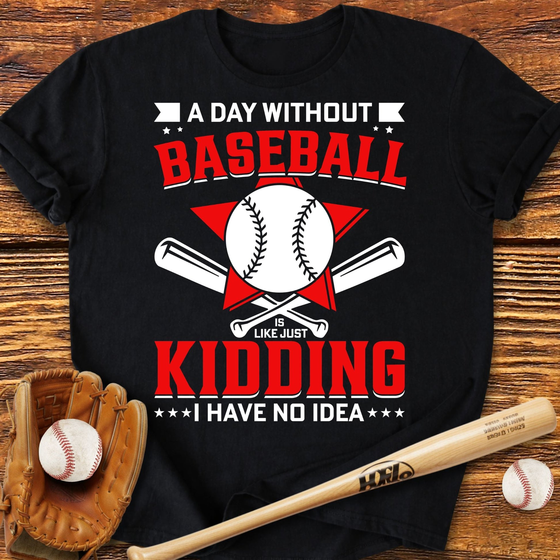 A Day Without Baseball T-Shirt - HomeRun PrintsT-Shirt
