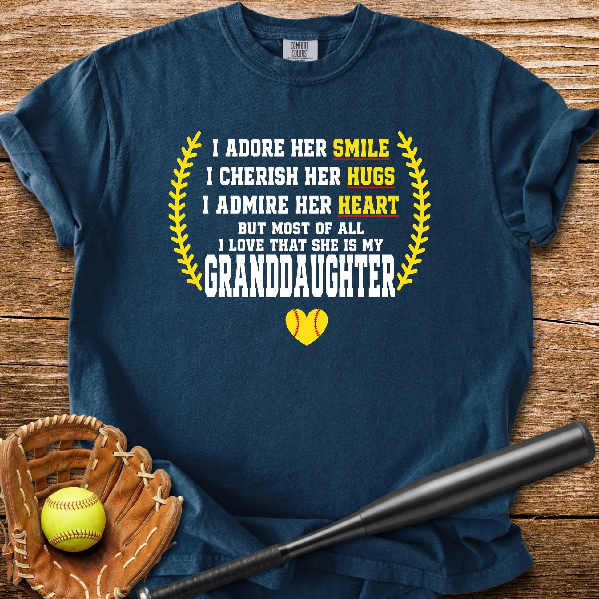 Adores Her Granddaughter - HomeRun PrintsComfort Colors