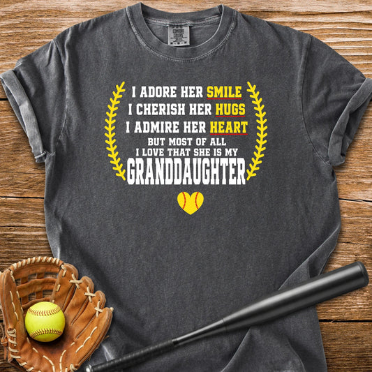 Adores Her Granddaughter - HomeRun PrintsComfort Colors