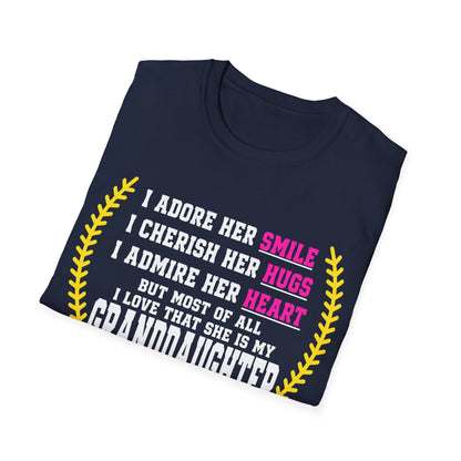 Adores Her Granddaughter T-Shirt - HomeRun PrintsT-Shirt
