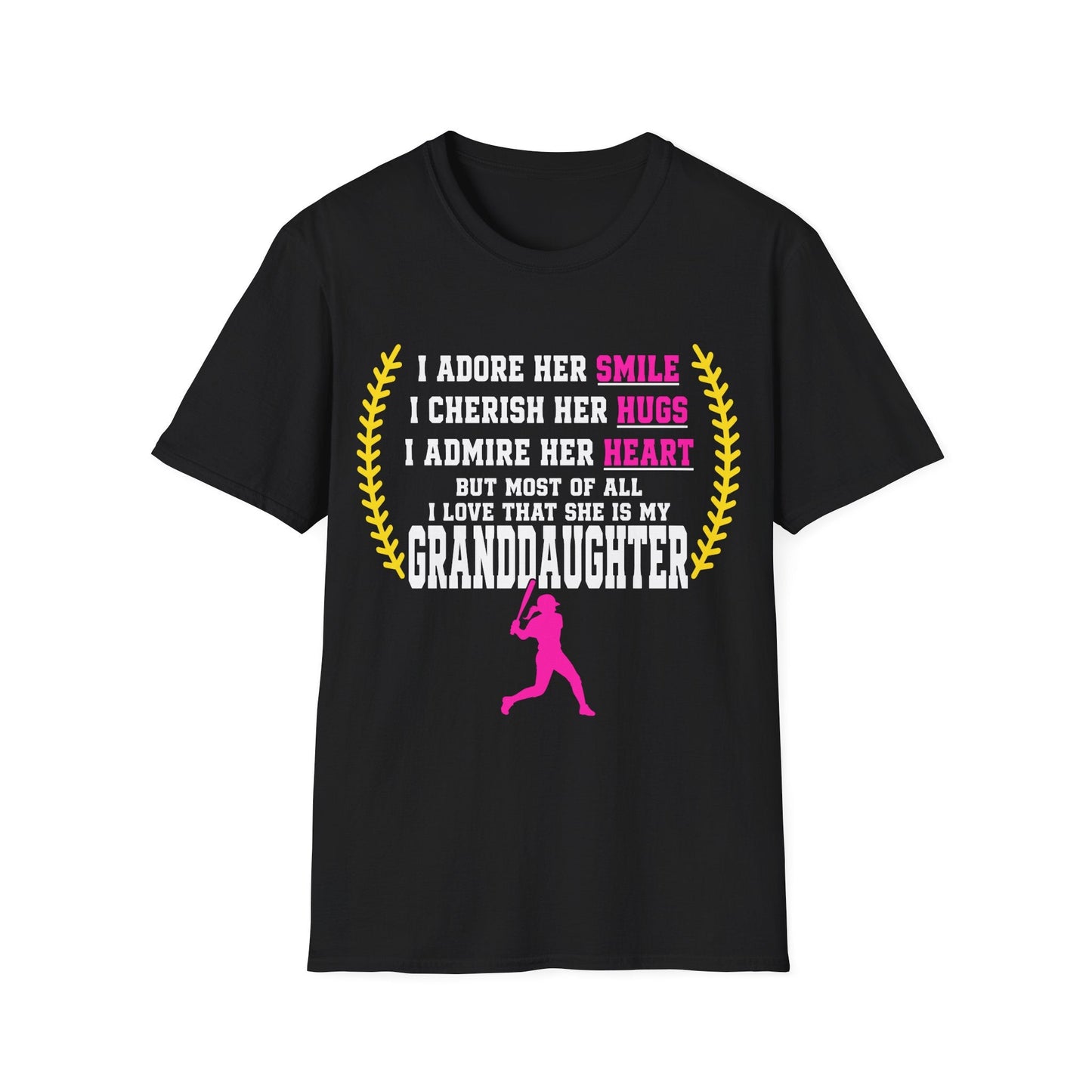 Adores Her Granddaughter T-Shirt - HomeRun PrintsT-Shirt