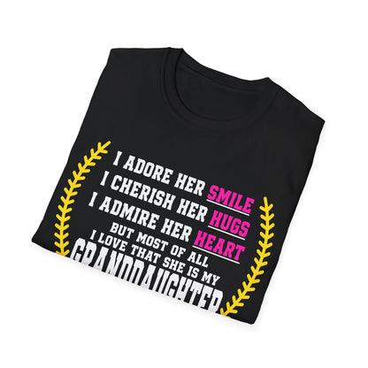Adores Her Granddaughter T-Shirt - HomeRun PrintsT-Shirt