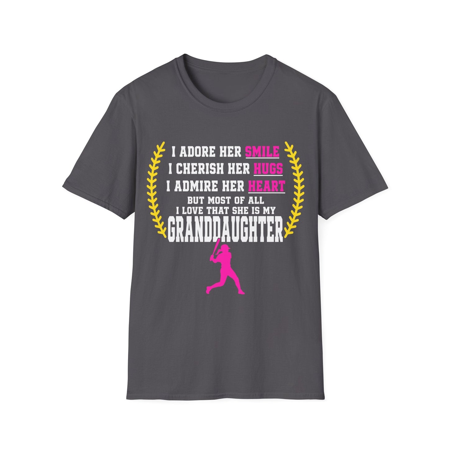 Adores Her Granddaughter T-Shirt - HomeRun PrintsT-Shirt