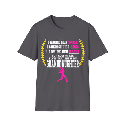 Adores Her Granddaughter T-Shirt - HomeRun PrintsT-Shirt