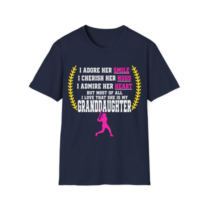 Adores Her Granddaughter T-Shirt - HomeRun PrintsT-Shirt