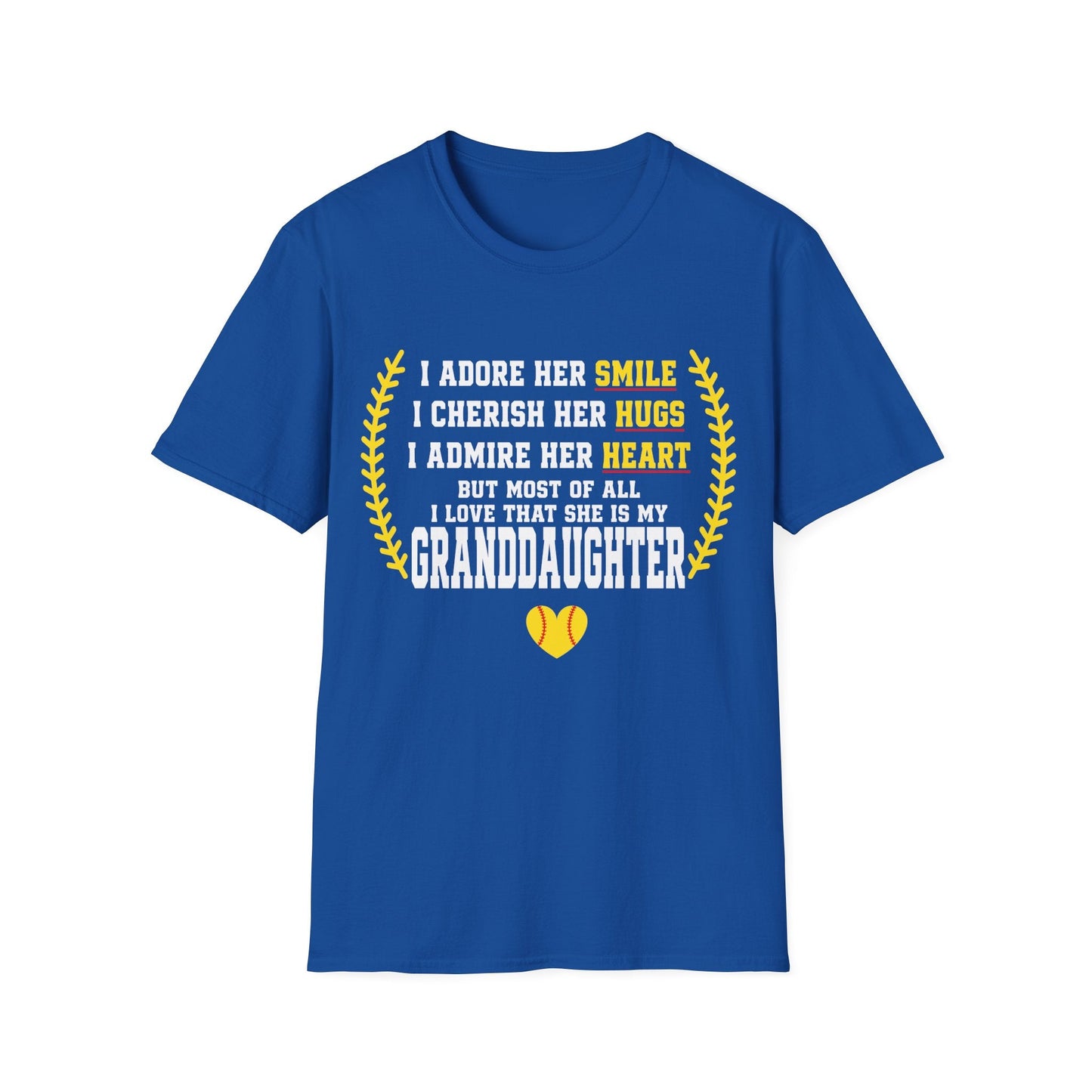 Adores Her Granddaughter T-Shirt - HomeRun PrintsT-Shirt