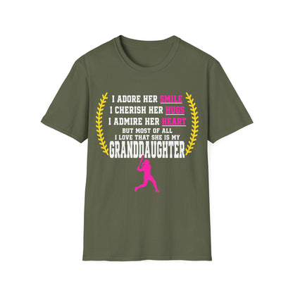 Adores Her Granddaughter T-Shirt - HomeRun PrintsT-Shirt
