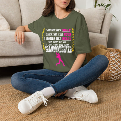 Adores Her Granddaughter T-Shirt - HomeRun PrintsT-Shirt