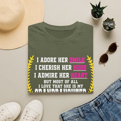 Adores Her Granddaughter T-Shirt - HomeRun PrintsT-Shirt