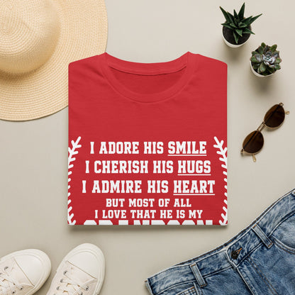 Adores Her Grandson T-Shirt - HomeRun PrintsT-Shirt