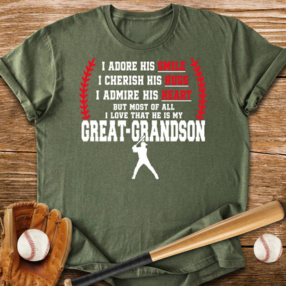 Adores Her Great-Grandson - HomeRun PrintsT-Shirt