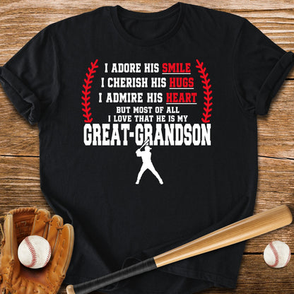 Adores Her Great-Grandson - HomeRun PrintsT-Shirt
