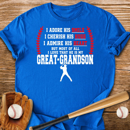 Adores Her Great-Grandson - HomeRun PrintsT-Shirt
