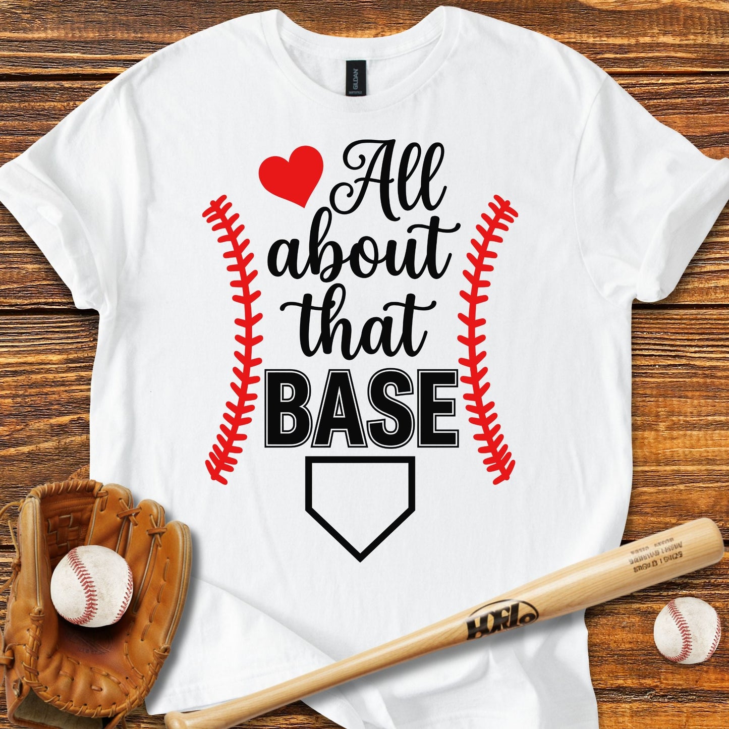 All About That Base T-shirt - HomeRun PrintsT-Shirt