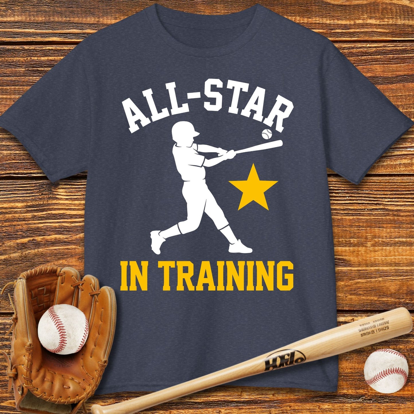 All-Star In Training Basebal Kids T-shirt - HomeRun PrintsKids clothes