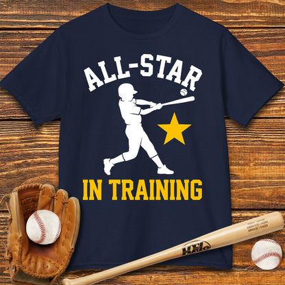 All-Star In Training Basebal Kids T-shirt - HomeRun PrintsKids clothes