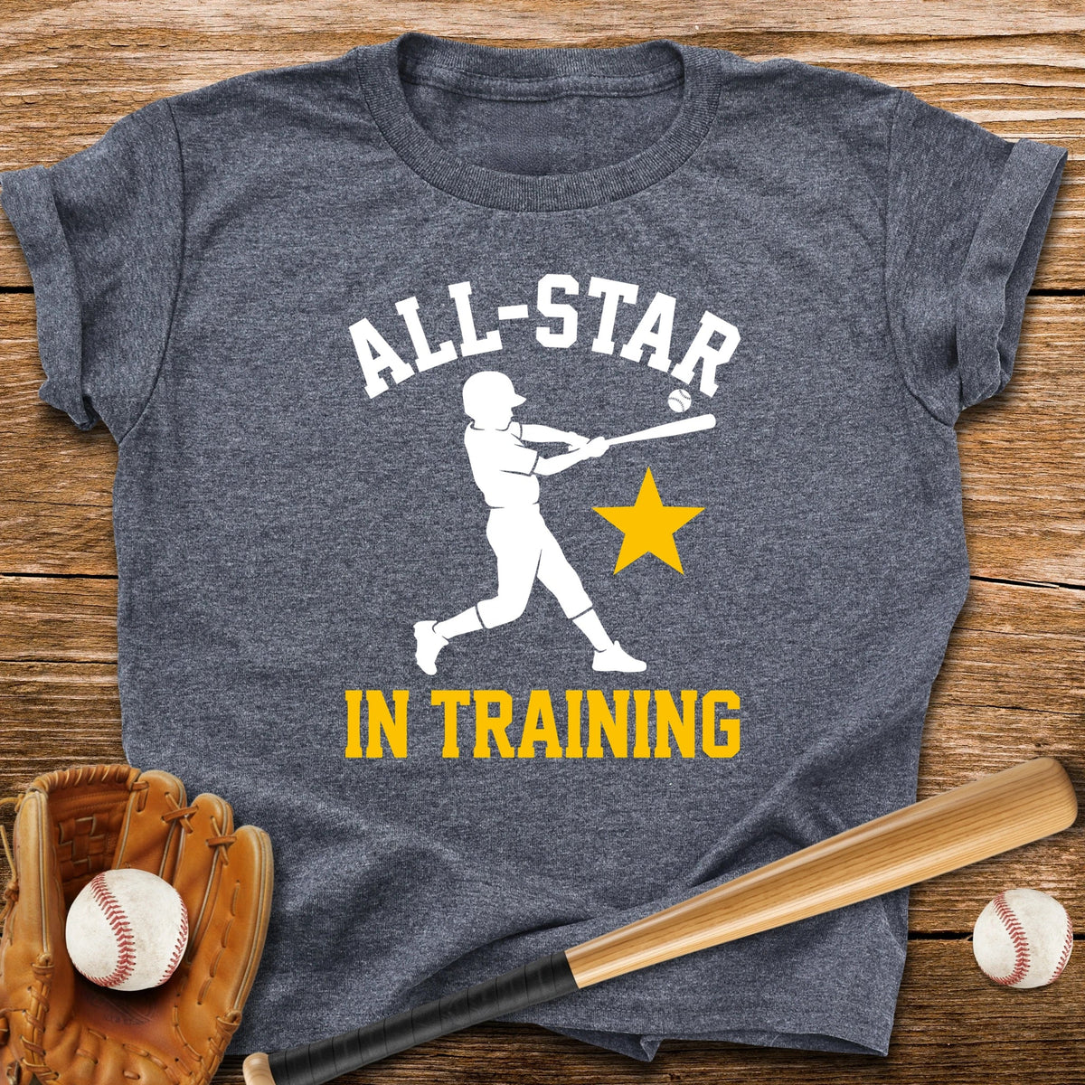 All-Star In Training Basebal Youth Tee - HomeRun PrintsKids clothes