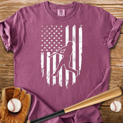 American Flag Batter - HomeRun PrintsComfort Colors