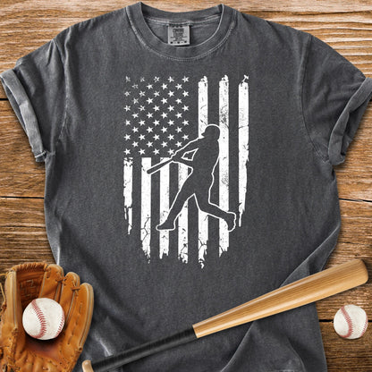 American Flag Batter - HomeRun PrintsComfort Colors