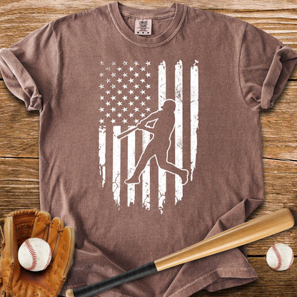 American Flag Batter - HomeRun PrintsComfort Colors