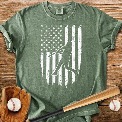 American Flag Batter - HomeRun PrintsComfort Colors