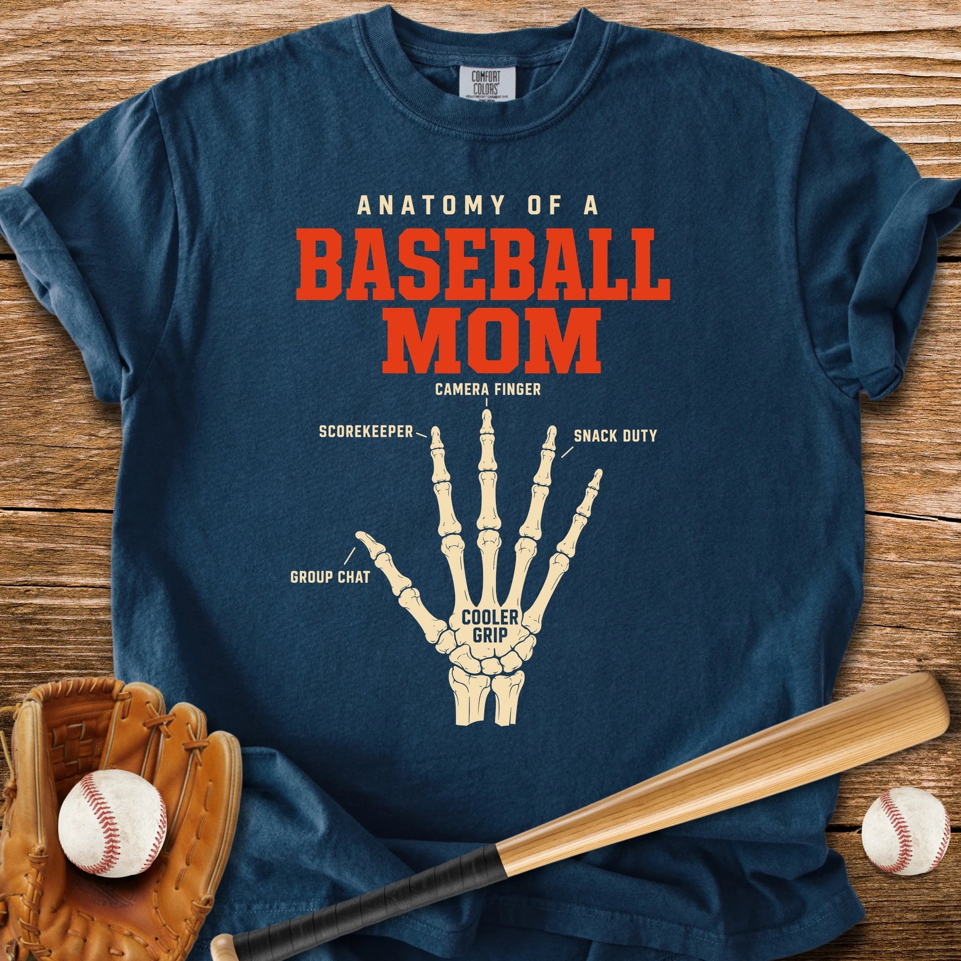 Anatomy Of A Baseball Mom - HomeRun PrintsComfort Colors