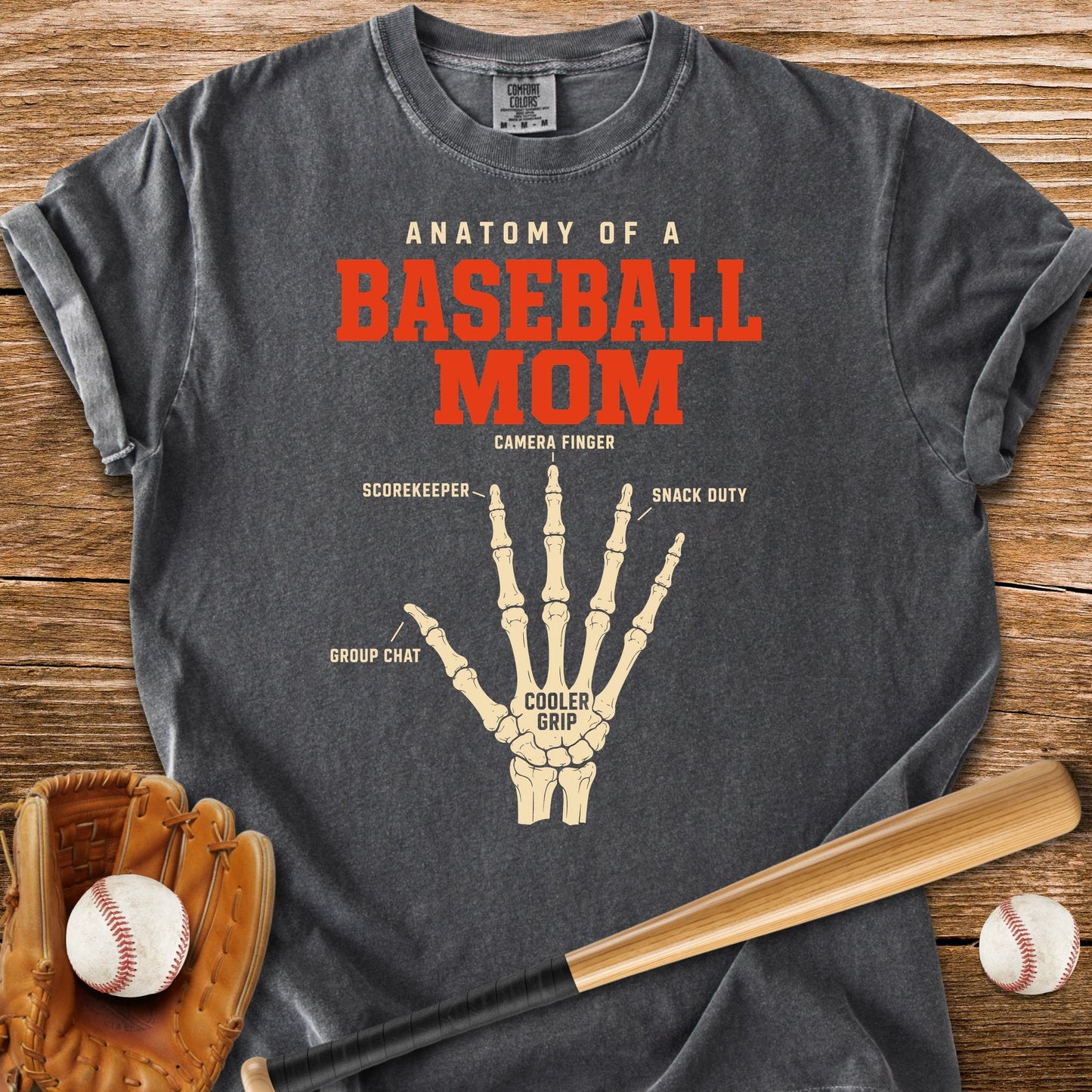 Anatomy Of A Baseball Mom - HomeRun PrintsComfort Colors