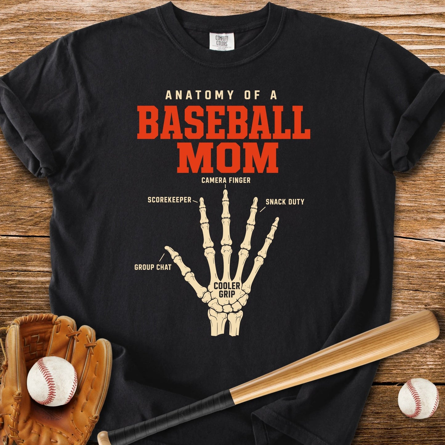 Anatomy Of A Baseball Mom - HomeRun PrintsComfort Colors