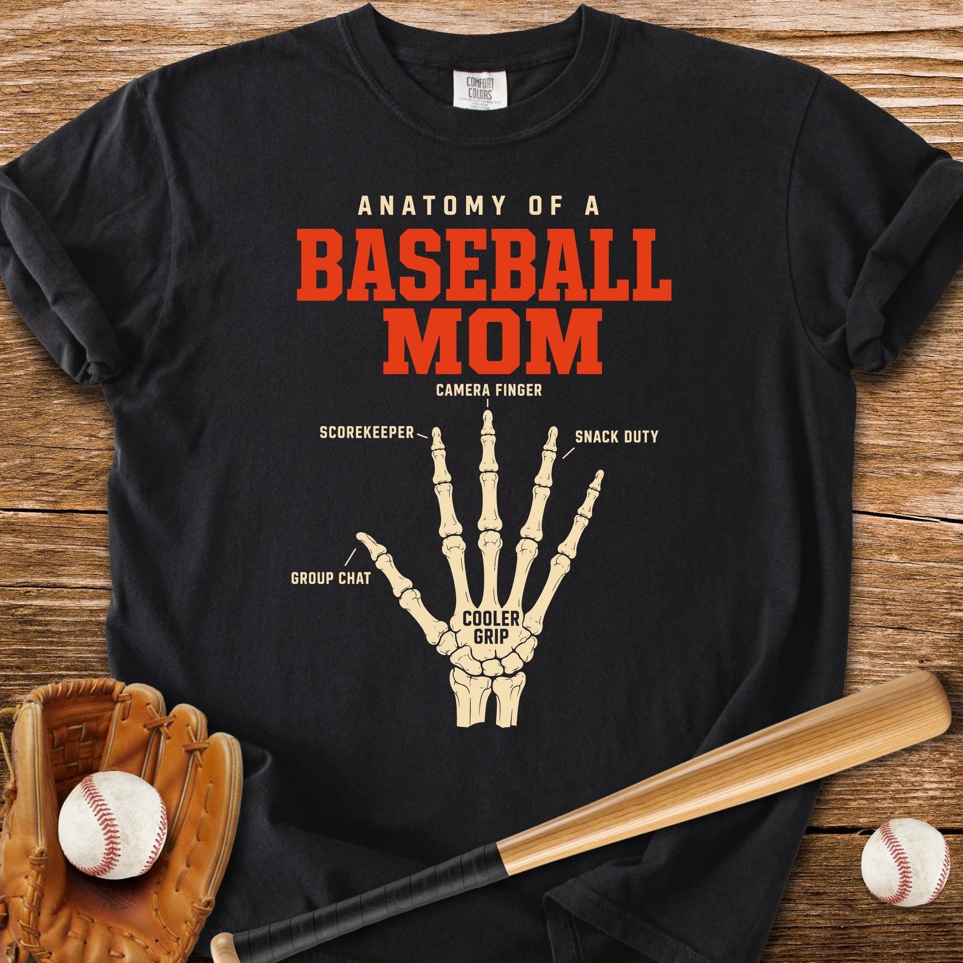 Anatomy Of A Baseball Mom - HomeRun PrintsComfort Colors