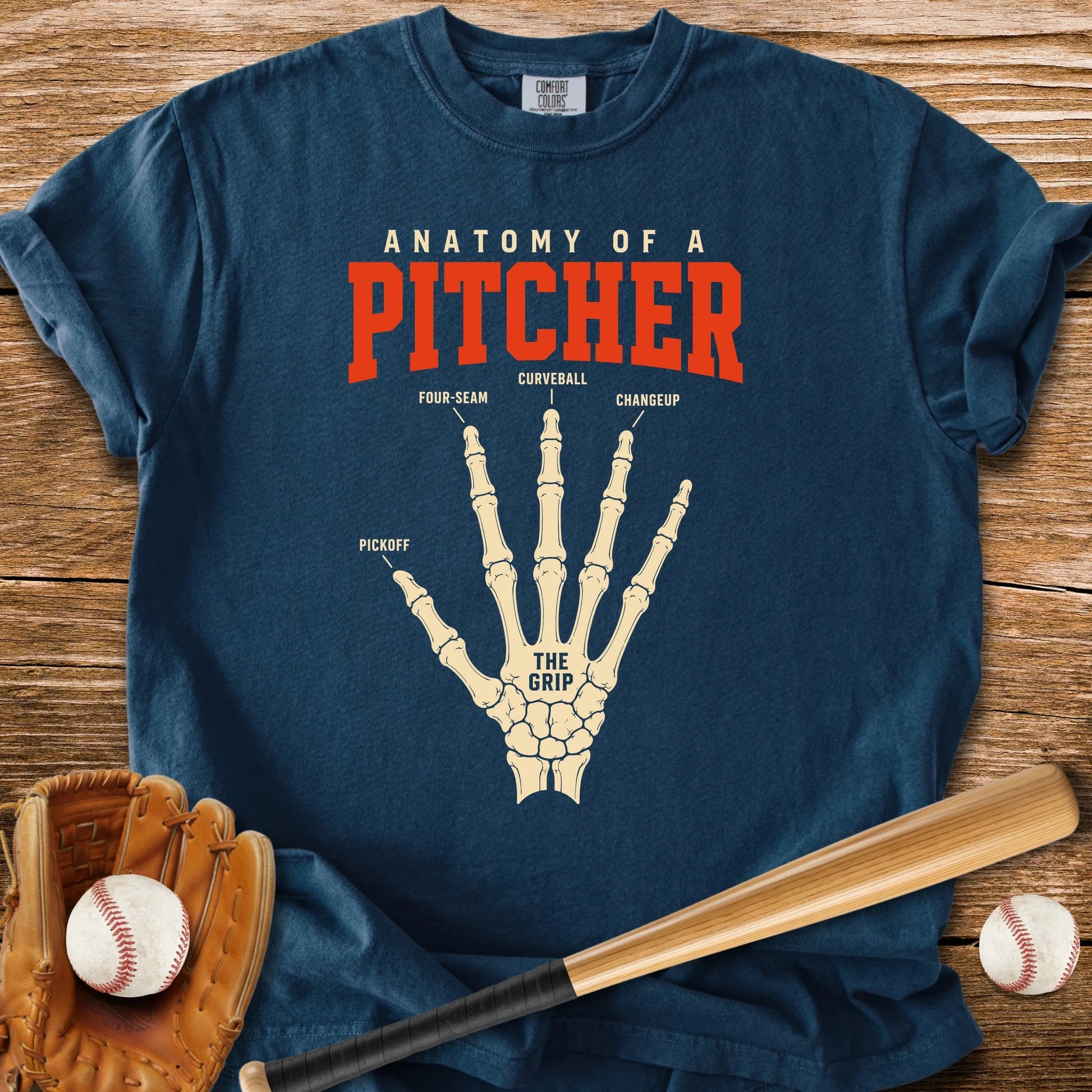 Anatomy Of A Pitcher - HomeRun PrintsComfort Colors