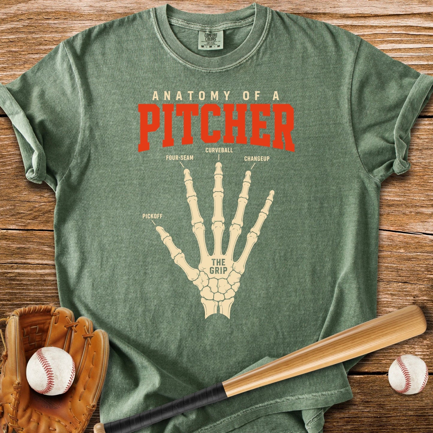 Anatomy Of A Pitcher - HomeRun PrintsComfort Colors
