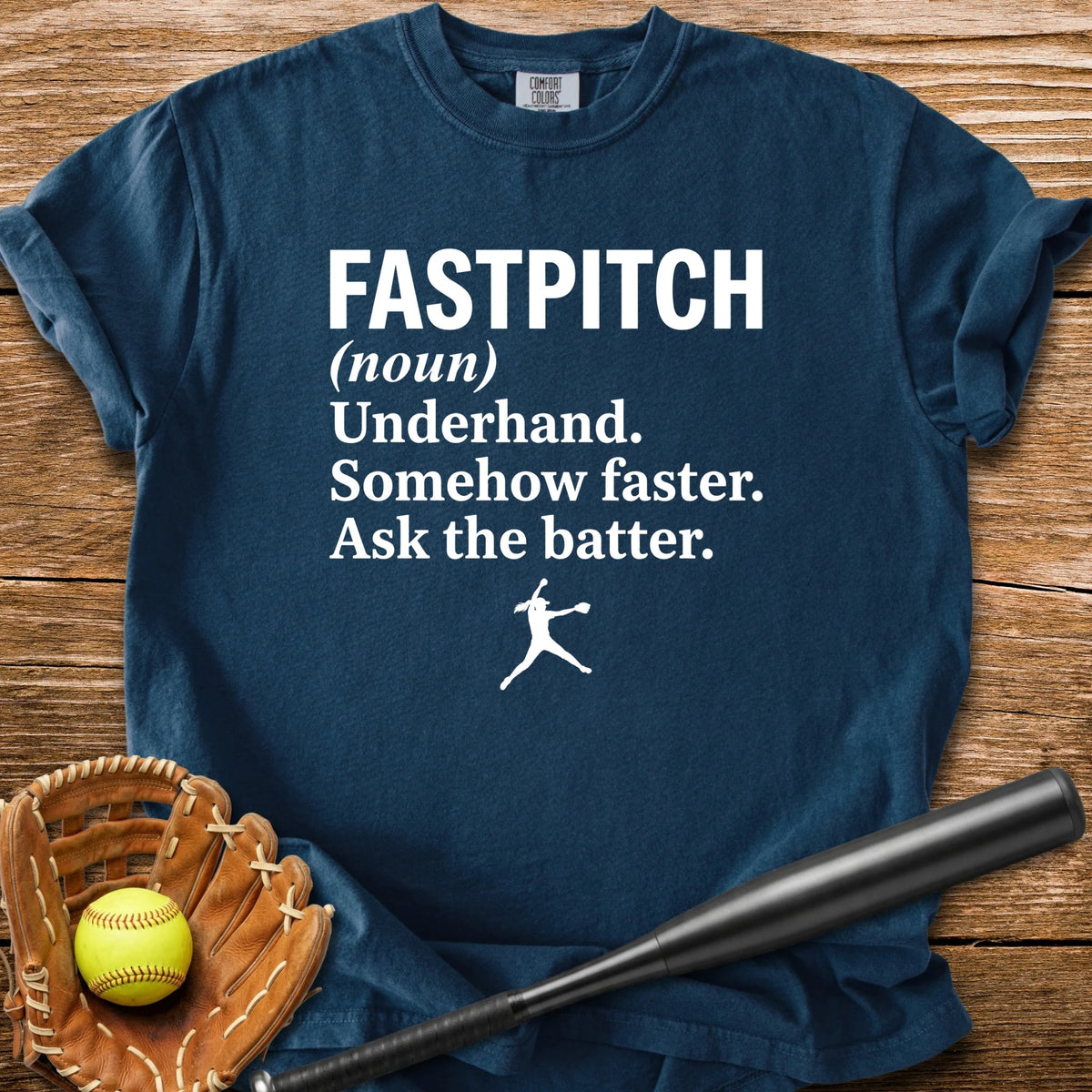 Ask The Batter Fastpitch - HomeRun PrintsComfort Colors