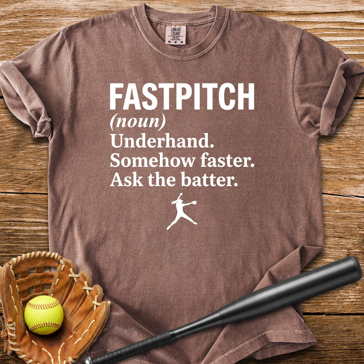 Ask The Batter Fastpitch - HomeRun PrintsComfort Colors