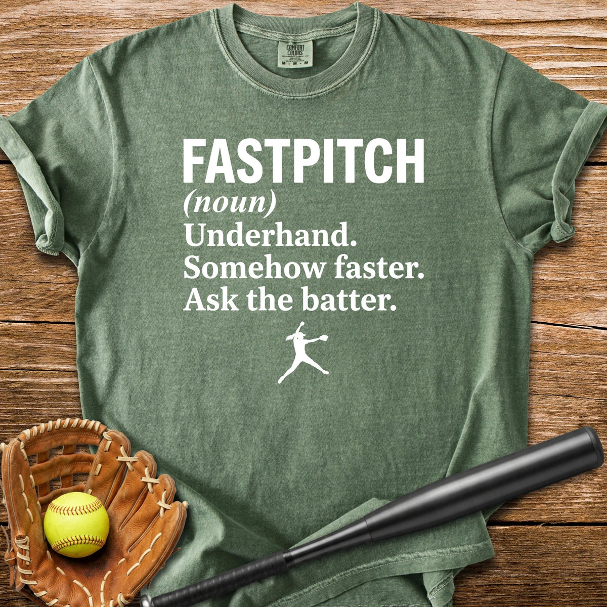 Ask The Batter Fastpitch - HomeRun PrintsComfort Colors