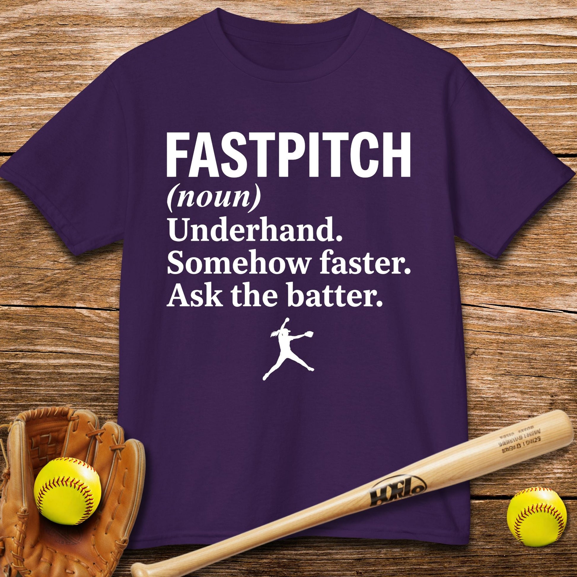 Ask The Batter Fastpitch Kids T-shirt - HomeRun PrintsKids clothes